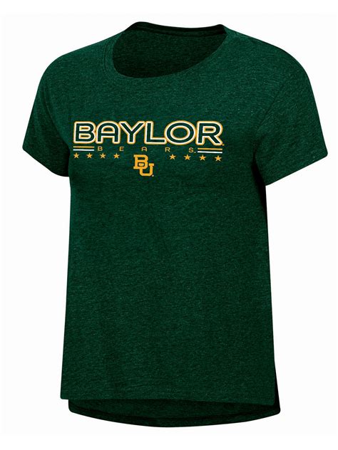 NCAA BAYLOR BEARS Womens Primry Color Cotton SS TEE Blocked Stars Open ...