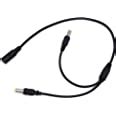 Electronicspices PACK OF 5 DC Power Y Splitter Cable 1 Female to 2 Male ...