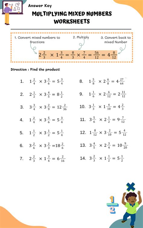 Image result for Word Problem Multiplying Mixed Numbers Worksheet
