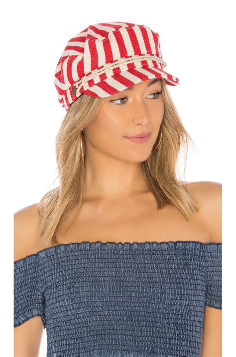 Brixton Fiddler Cap in Red & Natural | REVOLVE