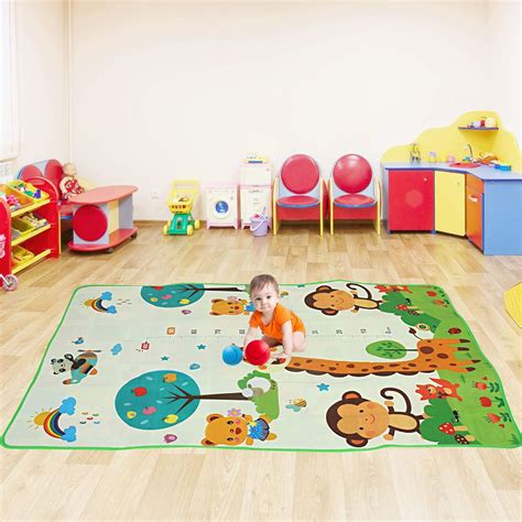 Kuber Industries Memory Foam Reversible Waterproof Kid s Crawling Play ...