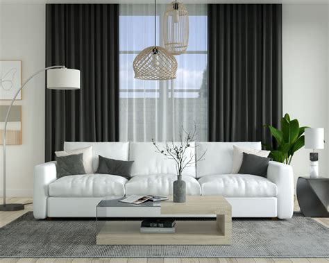 8 Curtain Colors to Make Your White Couch Feel More Alive - roomdsign.com