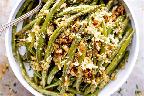 Garlic Parmesan Roasted Green Beans Recipe - How to Roast Green Beans ...