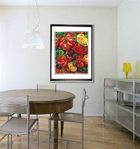 Kitchen Wall Art, Chef Wall Art, Garden Wall Art, Vegetable Art, Garden Tomatoes, Red Tomato ...