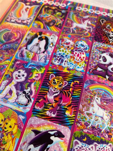 Lisa Frank Stickers/lisa Frank 600 Stickers Book/nostalgic Craft Supply ...