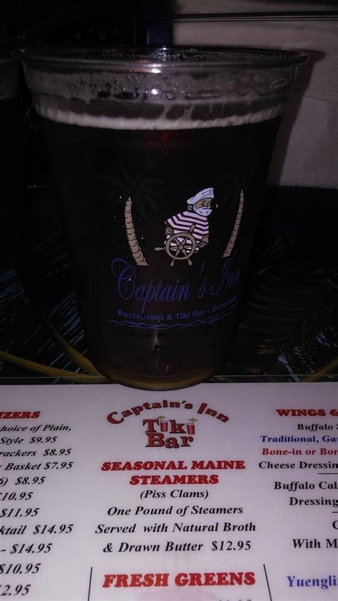 Menu at Captain's Inn pub & bar, Lacey Township
