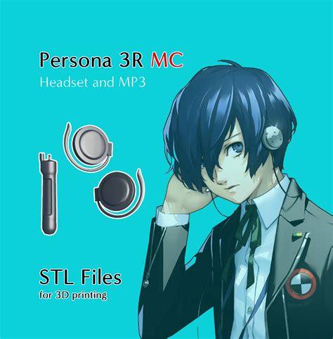 🔄 Makoto Yuki, Protagonist Persona 3 Reload MP3 player + Headset・ STL ...