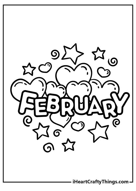 February Coloring Pages for Kids