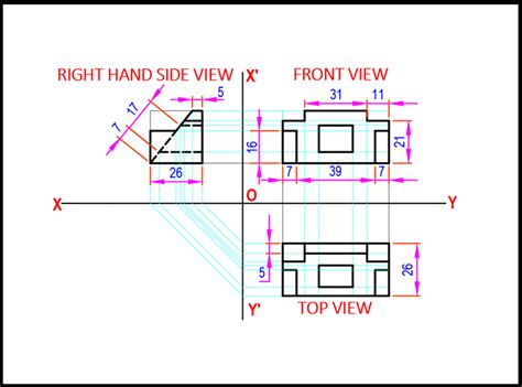 Draw and dimension completely, the following view according to the ...