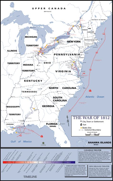 Union War Of 1812 Map