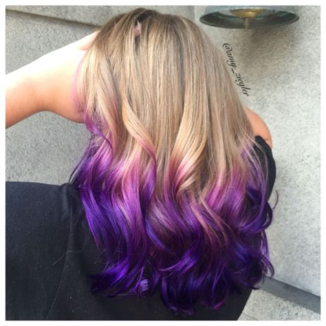 How To Dye Blonde Hair Purple