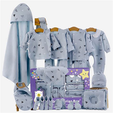 Newborn Baby Boy/Baby Girl 21 pcs Gift Box, Blue (0 - 12 Months ...
