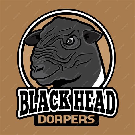 Premium Vector | Dorper Sheep Mascot Design Dorper Logo Design