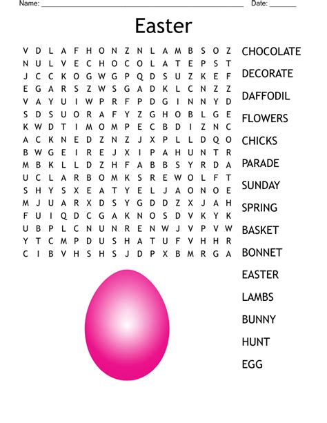 Image result for Easter Word Search