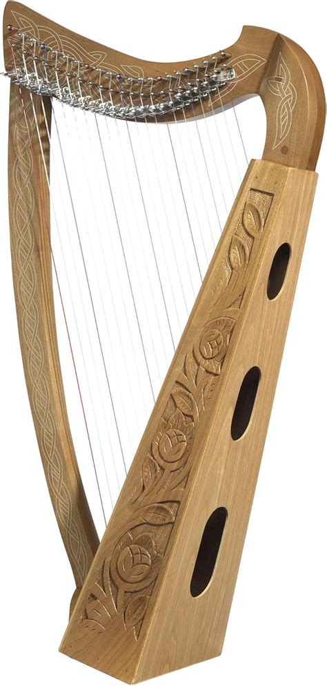 Buy Design Toscano Celtic Knot Walnut Heather Harp Instrument and ...