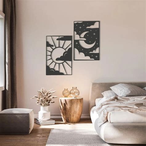 Celestial Harmony Day and Night Wood Wall Decor – 7 Decore