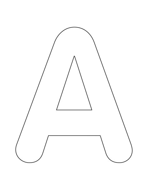 Unlock Your Creativity with Letter Outline Printable - We Love Printables