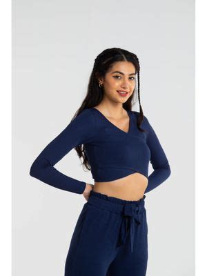 Buy Cava Athleisure Solid Marine Binder Top Online