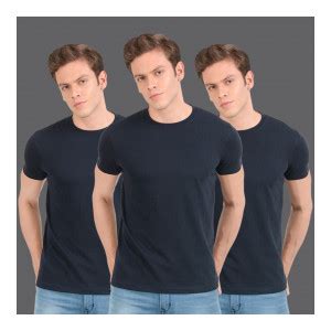 OfferTag: Scott International : Solid Men Round Neck T-Shirt (Pack of 3 ...