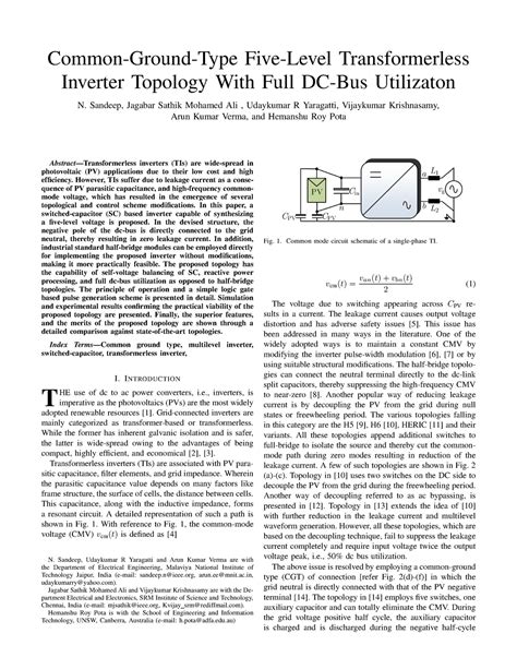 IAS final - ieee ias - Common-Ground-Type Five-Level Transformerless ...