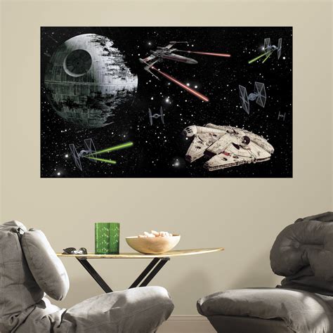 RoomMates RMK3435PSM Star Wars Peel & Stick Mural : Amazon.in: Home ...