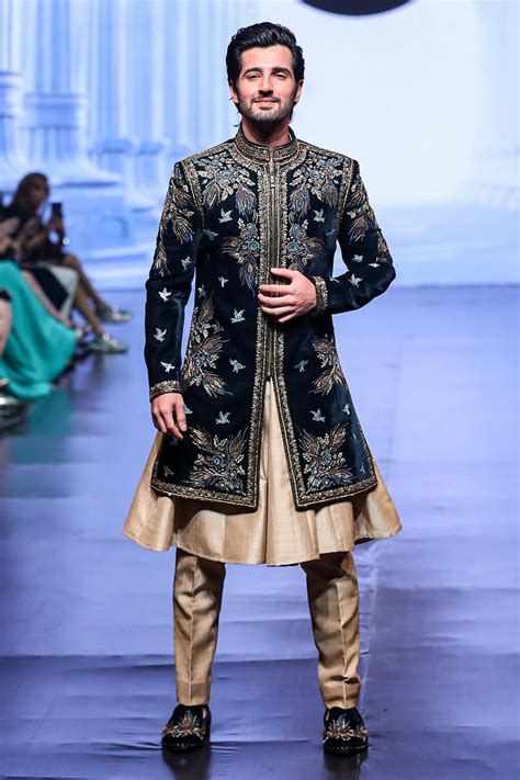 Luxurious Designer Indo Western for Men - Bharat Reshma