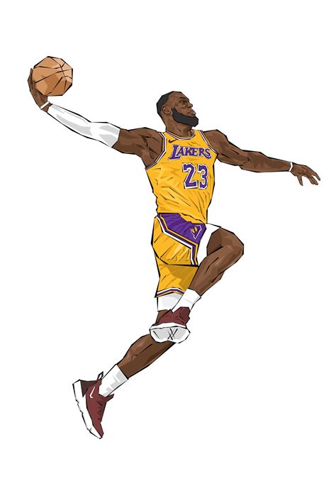 Lebron James Dunk Drawing