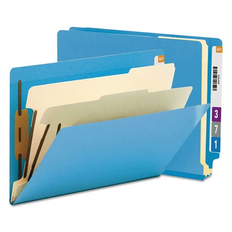 Smead End Tab Classification File Folder, 2 Dividers, 2" Expansion ...