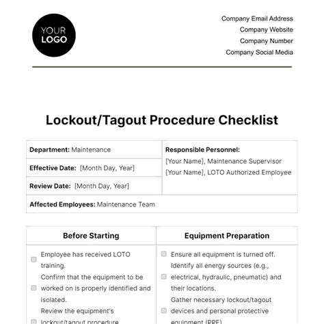 Image result for Lock Out Tag Out Procedures