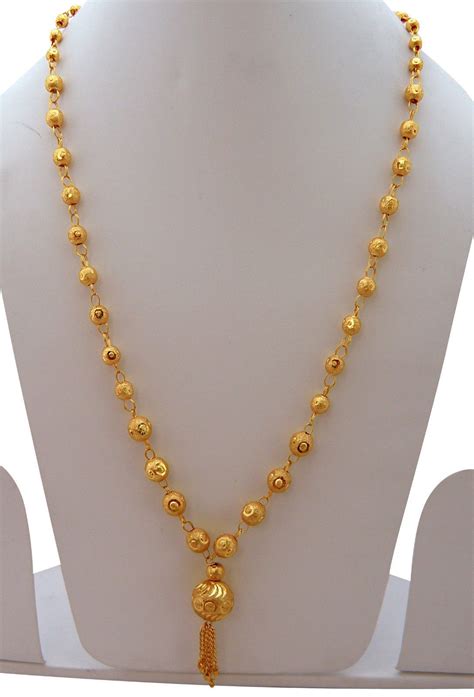Jwellmart South India Women Gold Polish Self Design Necklace Chain ...