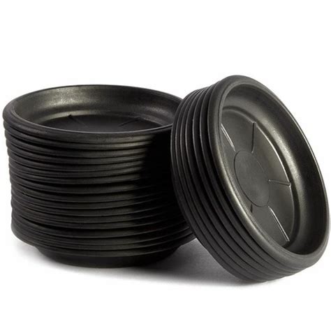 24 Pack 4 Round Black Plant Saucer Drip Trays India | Ubuy