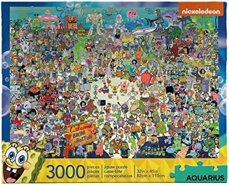 Buy AQUARIUS SpongeBob SquarePants Puzzle (3000 Piece Jigsaw Puzzle ...