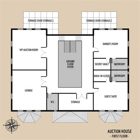 Mrs Dubois Auction House Map | Cthulhu Architect