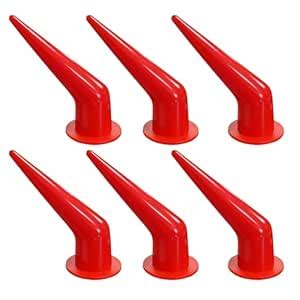 luzhidongm 6 pieces of curved caulking guns and nozzles, reusable ...