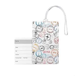 100yellow® Multicolor Luggage Tags, Bag Tag Travel Id Labels Tag for ...