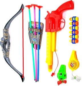 Dynamic Retail Global Gun Toys for Boys With Bullets, Archery Bow ...