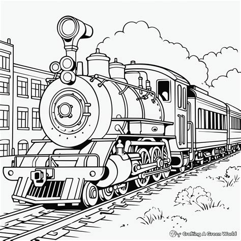 Steam Train Coloring Pages - Free & Printable!