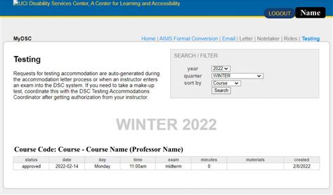 Testing Accommodations – UCI Disability Services Center