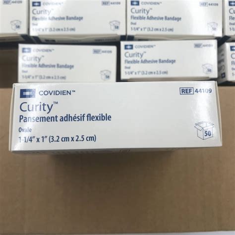 COVIDIEN 44109 Curity Flexible Adhesive Bandage Oval 3.2cm x 2.5cm ...