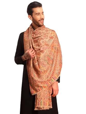 Buy Pashmoda Men Gulraiz Fine Wool Kaani Shawl, Authentic Kashmiri ...