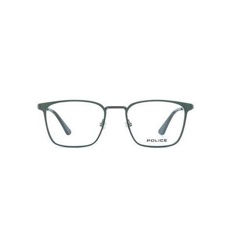 Buy Police Men Full Rim Metal Square Green Eyeglass Frame (52) Online