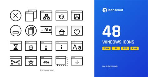 Download Windows Icon pack Available in SVG, PNG & Icon Fonts