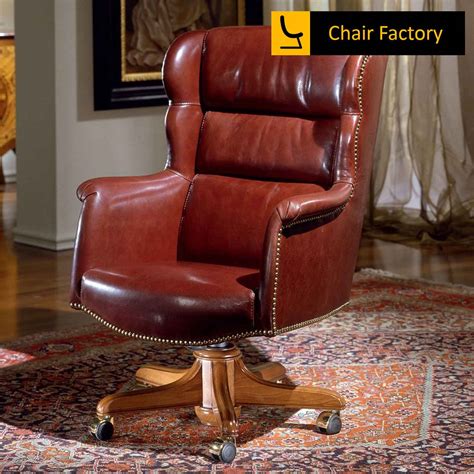 Blanchard 100% Genuine Leather President Office Chair | Chair Factory
