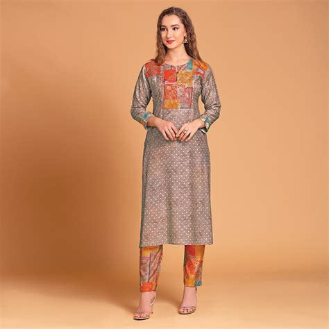 Harmony Collection - Straight Pant Kurti Set | Dressline Fashion