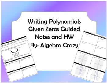 Writing a Polynomial Function Using Zeros 的图像结果