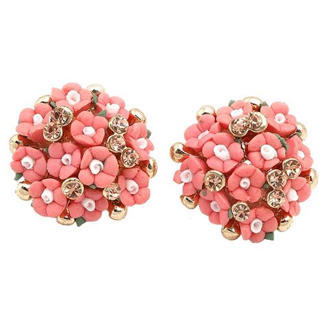 Yellow Chimes Beautiful Flower Studs Earrings for Girls and Women ...