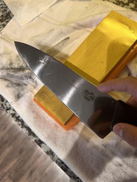 First time on a whetstone, safe to say now I know what the wrong angle ...