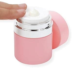 Airless Pump Jar - Refillable Bottle Empty Cosmetic Cream Jar for ...