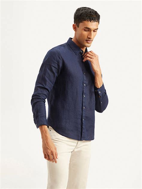 Men's Redloop Solid Slim Fit Linen Shirt – Levis India Store