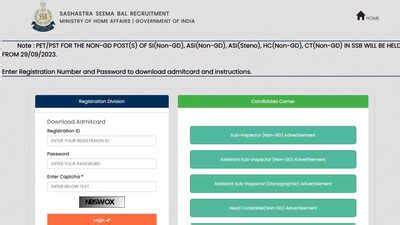 SSB Admit Card 2023 released for PET and PST on applyssb.com; exams ...